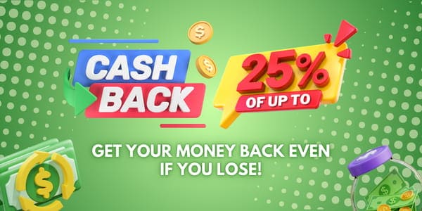Promotional banner with slot characters and an enter-now ribbon